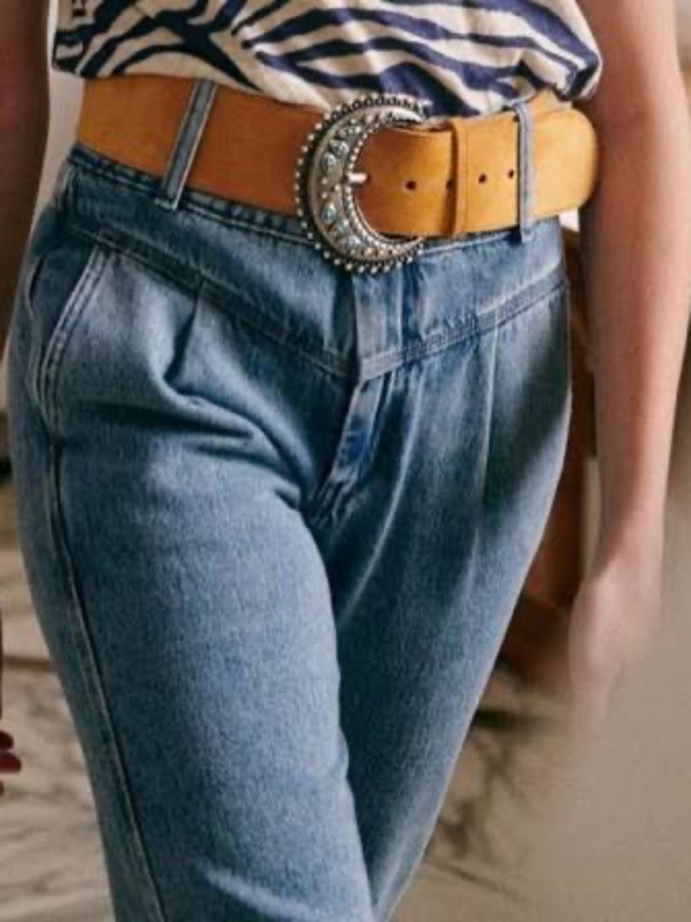 Sezane Sama Denim Trousers EUC